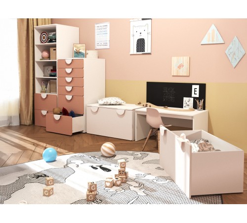 Комплект детской мебели Пикси 2, мечтательный пион/робкий подснежник