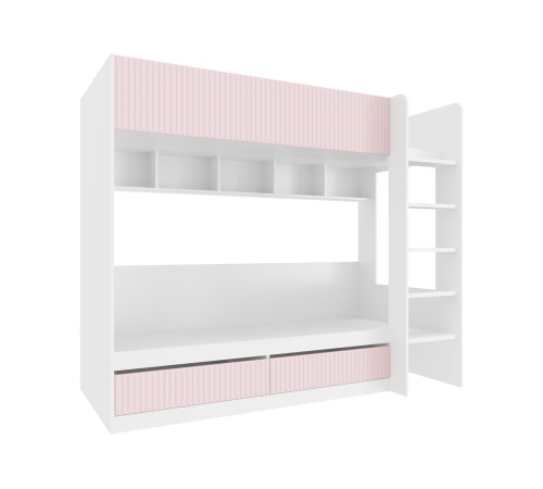 Комплект детской мебели Алиса 1, розовый/белый
