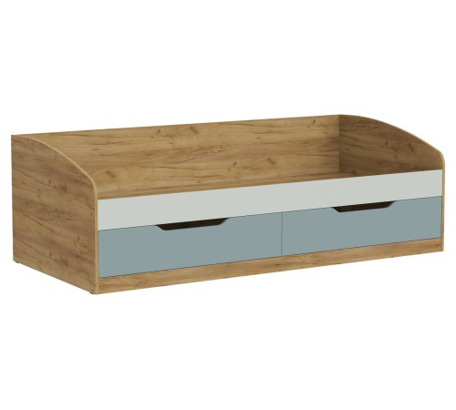 Комплект детской мебели Рич 1, дуб крафт золотой/пастельный зеленый/сумеречный голубой