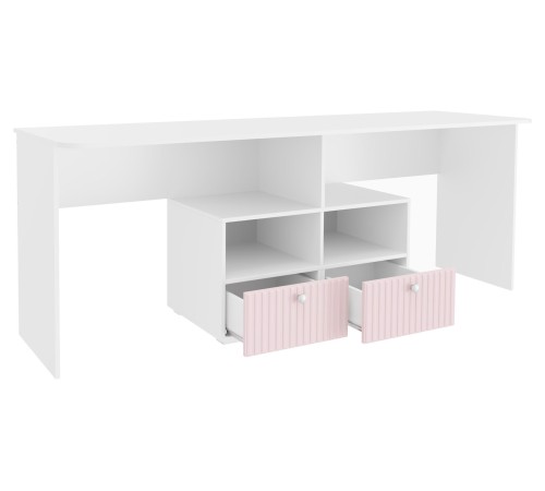 Комплект детской мебели Алиса 1, розовый/белый
