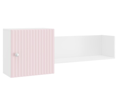 Комплект детской мебели Алиса 2, розовый/белый/розовый велюр