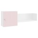 Комплект детской мебели Алиса 2, розовый/белый/розовый велюр