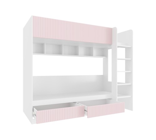 Комплект детской мебели Алиса 1, розовый/белый