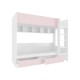 Комплект детской мебели Алиса 1, розовый/белый