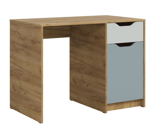 Комплект детской мебели Рич 5, дуб крафт золотой/пастельный зеленый/сумеречный голубой