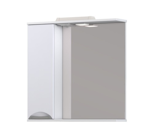 Комплект мебели для ванной Каллао 8 левый, белый глянец