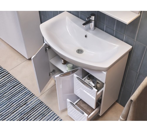 Комплект мебели для ванной Каллао 14, белый глянец