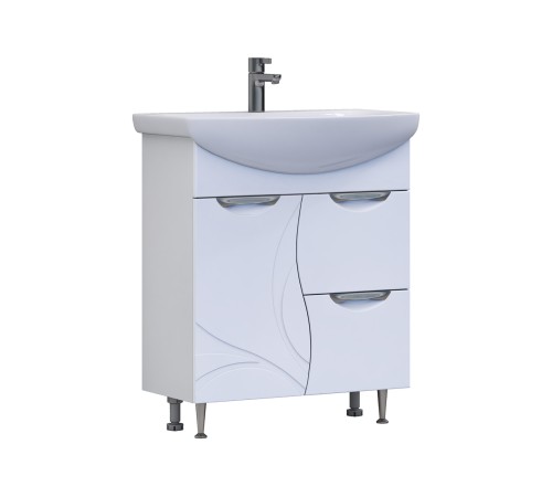 Комплект мебели для ванной Каллао 13, белый глянец