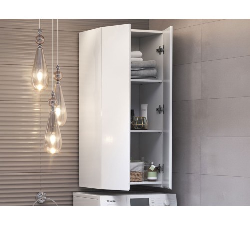 Комплект мебели для ванной Винг 4, белый фактурный