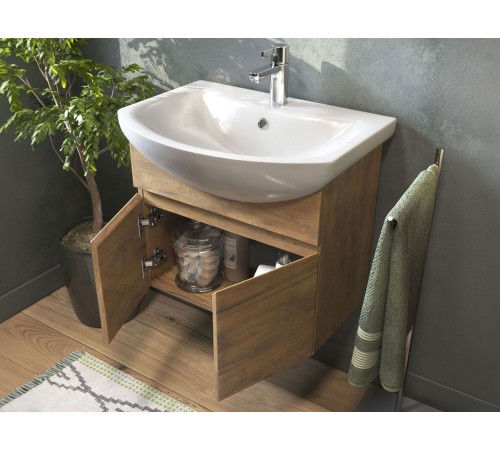 Комплект мебели для ванной Винг 17, дуб золотой