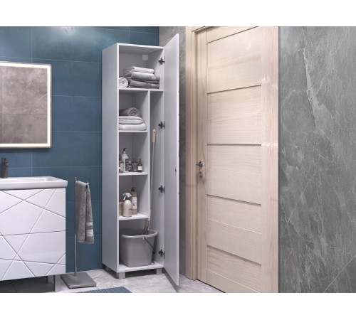 Комплект мебели для ванной Геометрия 5, белый