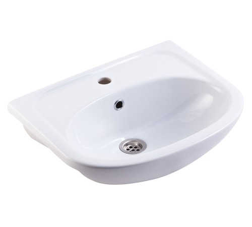 Комплект мебели для ванной Каллао 6 правый, белый глянец