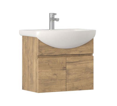 Комплект мебели для ванной Винг 17, дуб золотой