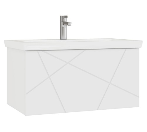 Комплект мебели для ванной Геометрия 3, белый