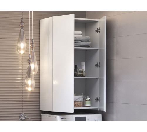 Комплект мебели для ванной Винг 5, белый фактурный