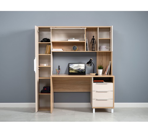 4650059331967 Стол компьютерный Комфорт 12.95, дуб сонома/сатин