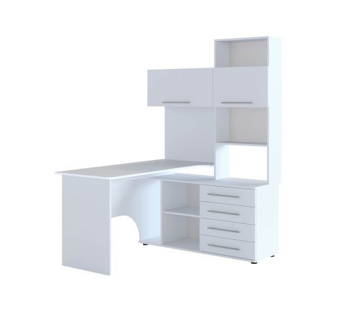 00-00015787 Компьютерный стол Бастон / КСТ-14.1, правый, белый