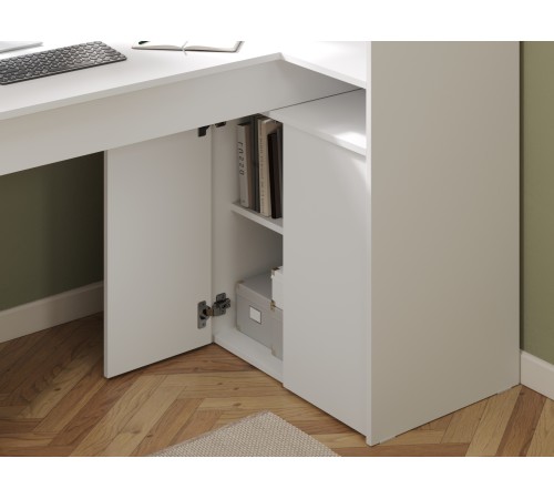 СПМ-965П Стол компьютерный Эринг Макси, правый, белый