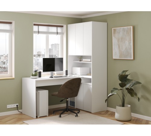 СПМ-965П Стол компьютерный Эринг Макси, правый, белый