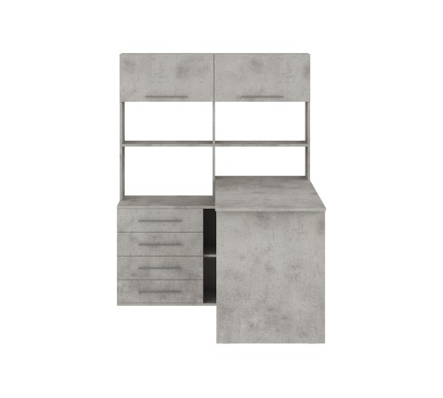 00-00016658 Стол компьютерный Астон / СПм-961Л, левый, бетон