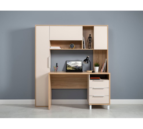 4650059331967 Стол компьютерный Комфорт 12.95, дуб сонома/сатин