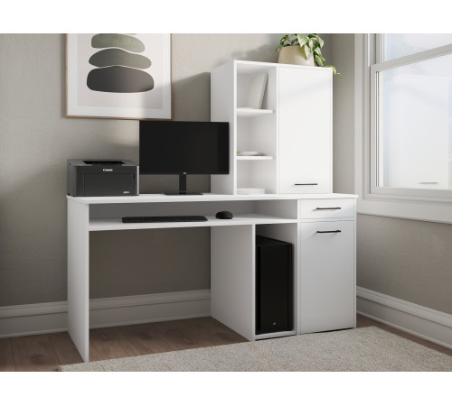 Стол компьютерный Прима / СПМ-963, белый