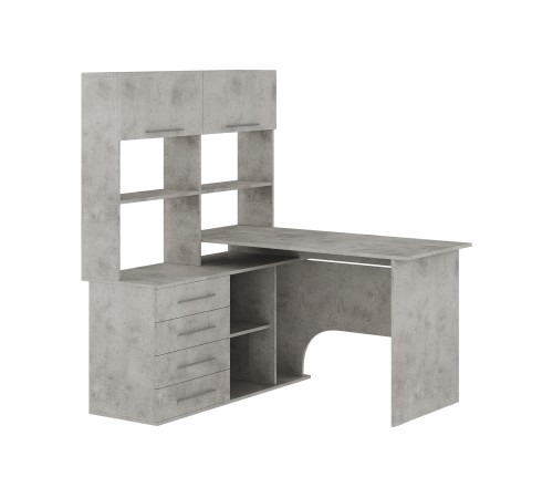 00-00016658 Стол компьютерный Астон / СПм-961Л, левый, бетон