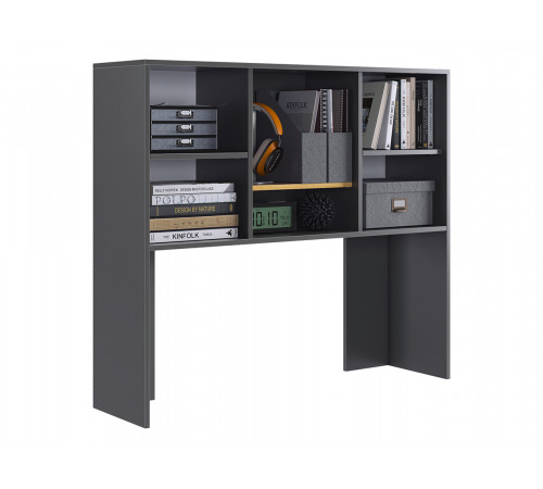 Лайт-2 Стол компьютерный 1200 угловой + Надстройка, дуб крафт золотой/графит