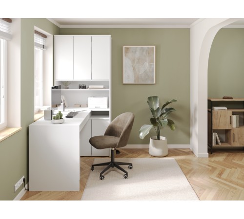 СПМ-965П Стол компьютерный Эринг Макси, правый, белый