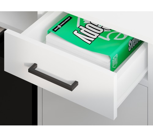 Стол компьютерный Прима / СПМ-963, белый