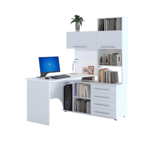00-00015787 Компьютерный стол Бастон / КСТ-14.1, правый, белый
