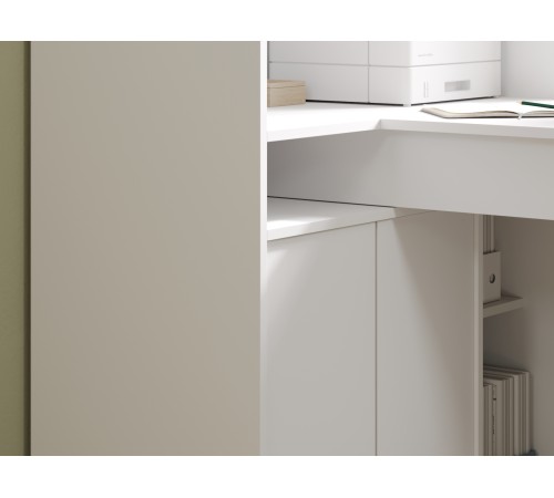 СПМ-965 Стол компьютерный Эринг Макси, белый