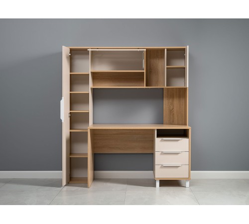 4650059331967 Стол компьютерный Комфорт 12.95, дуб сонома/сатин