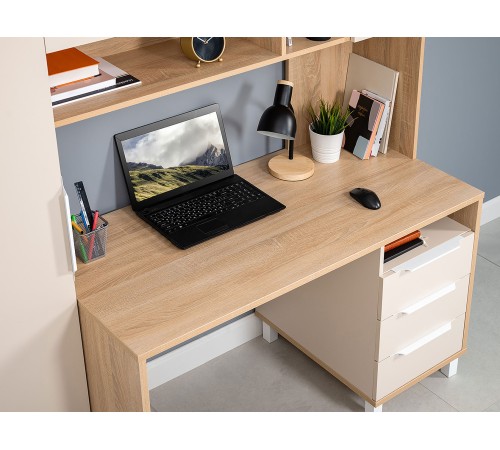 4650059331967 Стол компьютерный Комфорт 12.95, дуб сонома/сатин