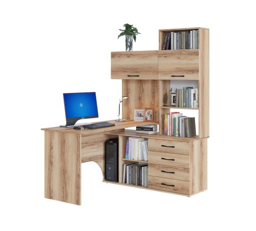 00-00015790 Компьютерный стол Бастон / КСТ-14.1, правый, дуб делано