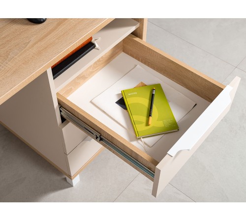 4650059331967 Стол компьютерный Комфорт 12.95, дуб сонома/сатин