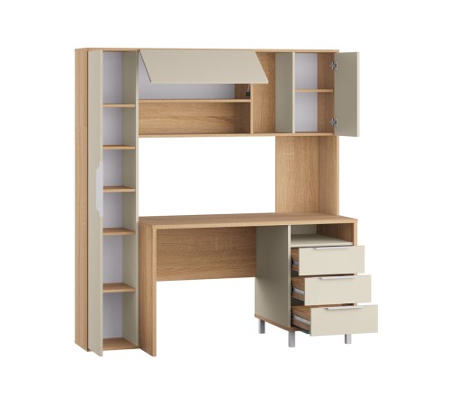 4650059331967 Стол компьютерный Комфорт 12.95, дуб сонома/сатин