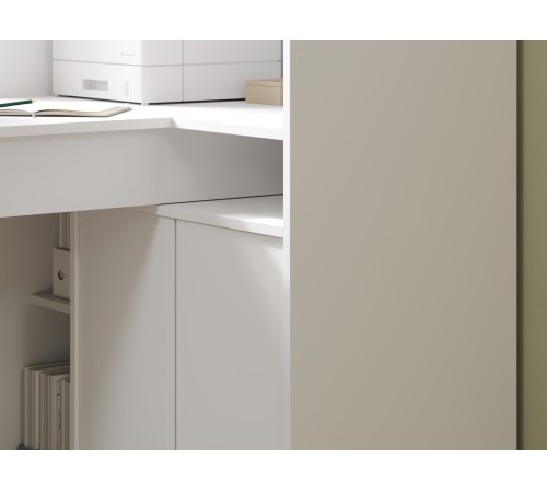 СПМ-965П Стол компьютерный Эринг Макси, правый, белый