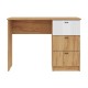00-00113251 Компьютерный стол Альфа, дуб крафт золотой/белый матовый