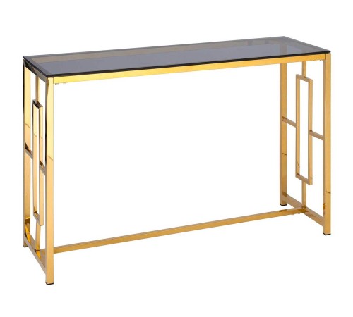 Консоль Бруклин ECST-013 (120x40) [Темное стекло / золото]