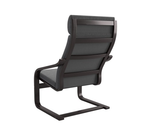 Кресло-качалка Бамбл, венге/темно-серый