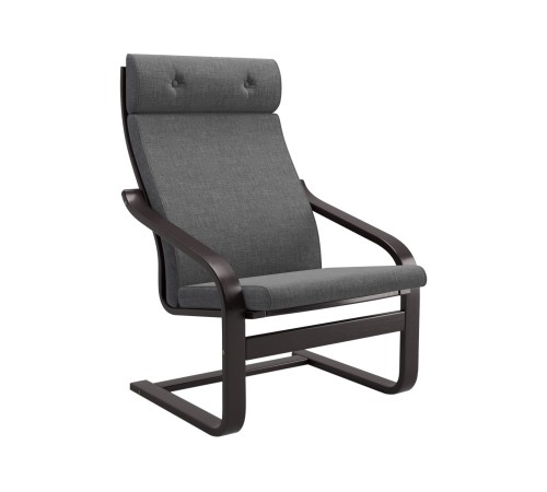 Кресло-качалка Бамбл, венге/темно-серый