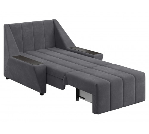 Кресло-кровать Осло с ящиком, темно-серый