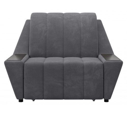 Кресло-кровать Осло с ящиком, темно-серый