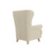 Кресло Лацио, лак/крем (мех)
