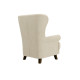 Кресло Лацио, орех/крем (мех)