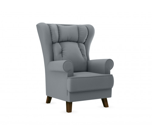 Кресло Лацио, орех/серый