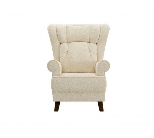 Кресло Лацио, орех/крем (мех)