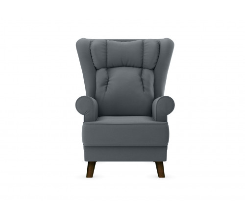 Кресло Лацио, орех/серый