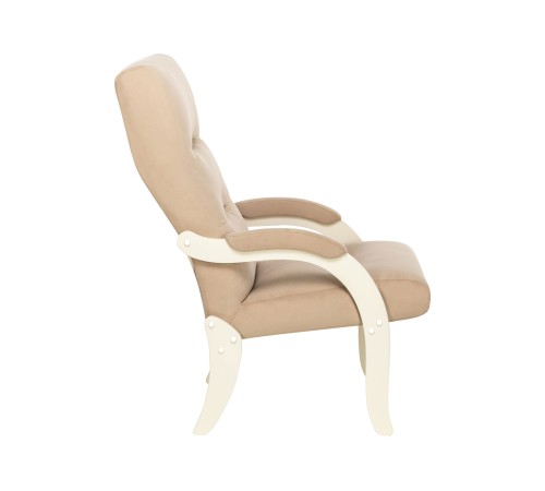 Кресло Дэми (велюр), слоновая кость/бежевый